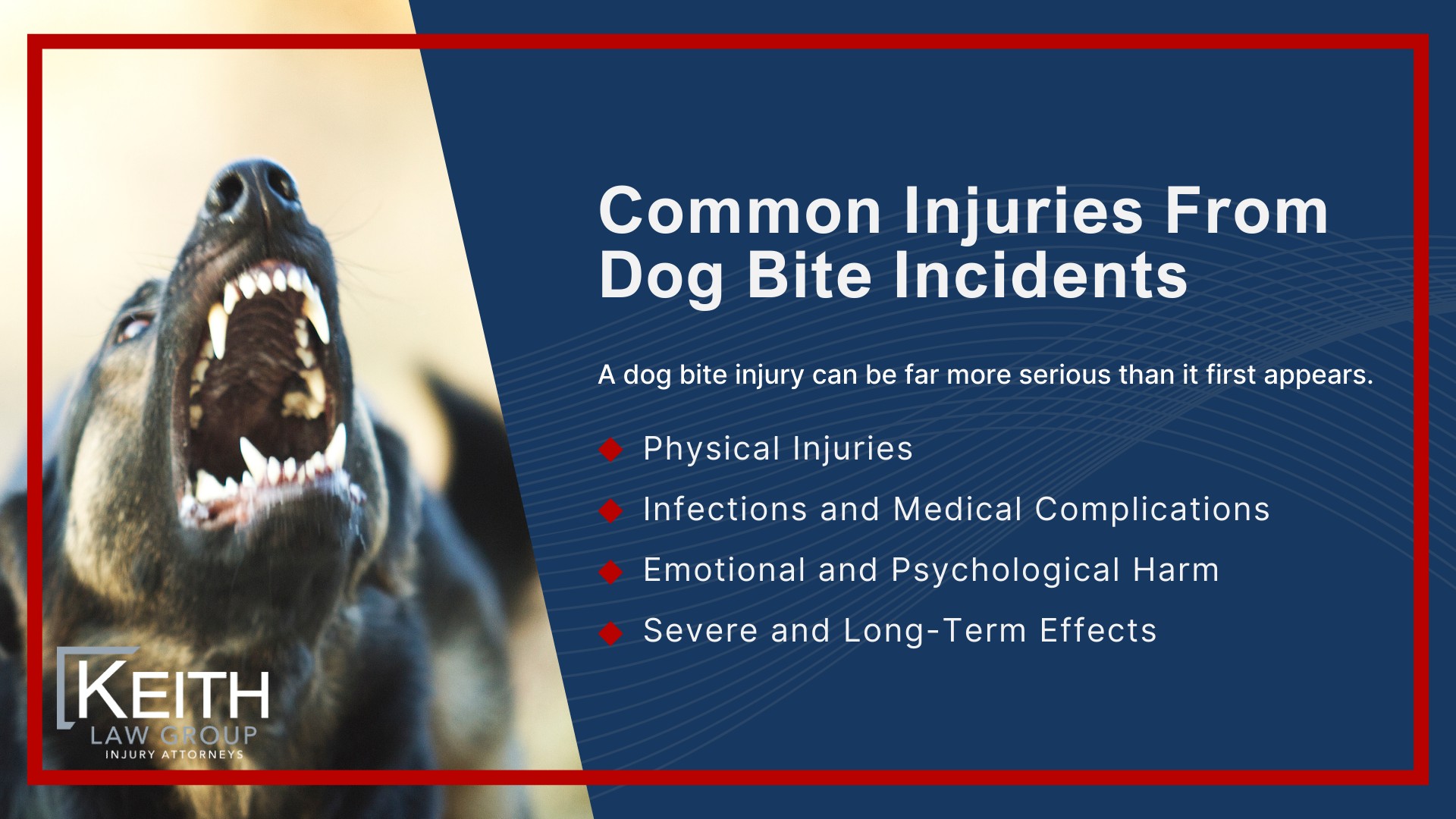Our Personal Injury Lawyers Handle Dog Bite Cases in and Around Rogers, AR; Dog Bite Liability Under Arkansas Law; Common Injuries From Dog Bite Incidents