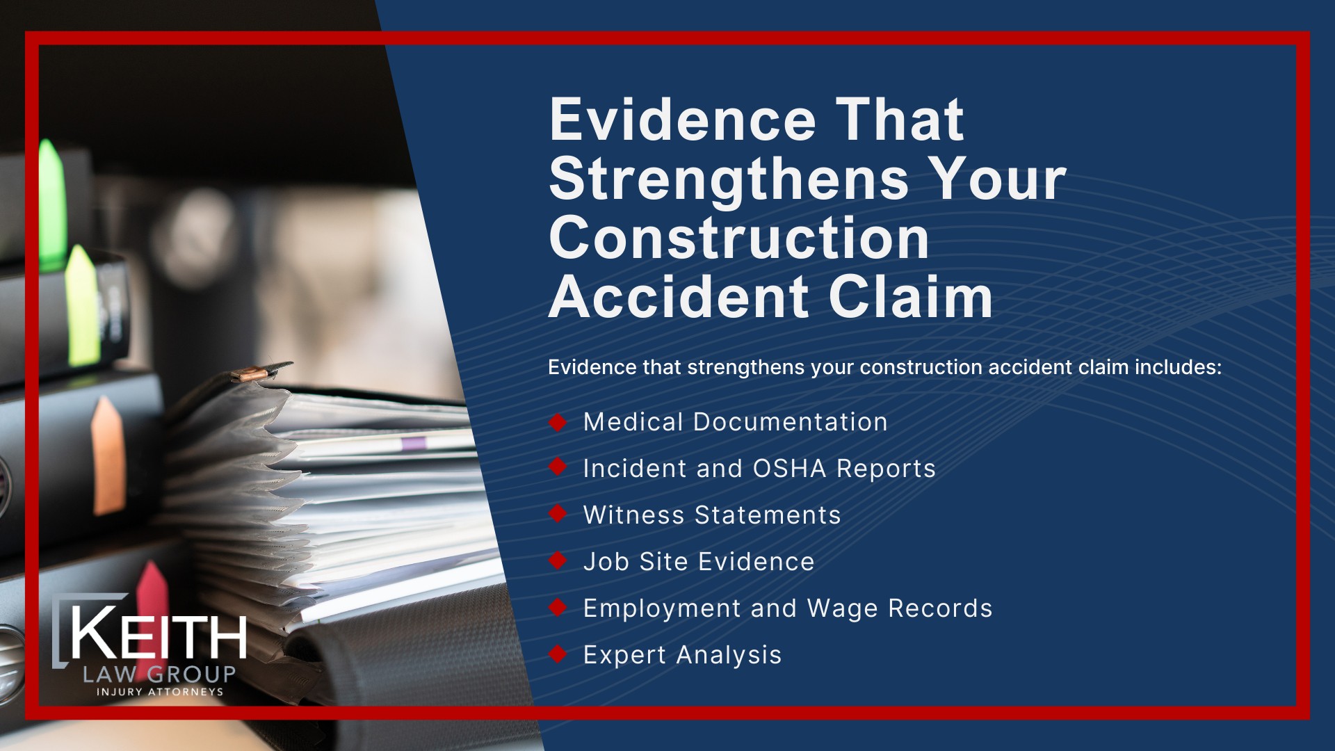 Dealing With Construction Accident Injuries_ Contact Our Experienced Construction Accident Attorneys Today; Construction Site Accidents in Rogers, Arkansas; Why Construction Site Accidents Happen; Common Injuries on Construction Sites; Frequent Types of Construction Injuries; Evidence That Strengthens Your Construction Accident Claim