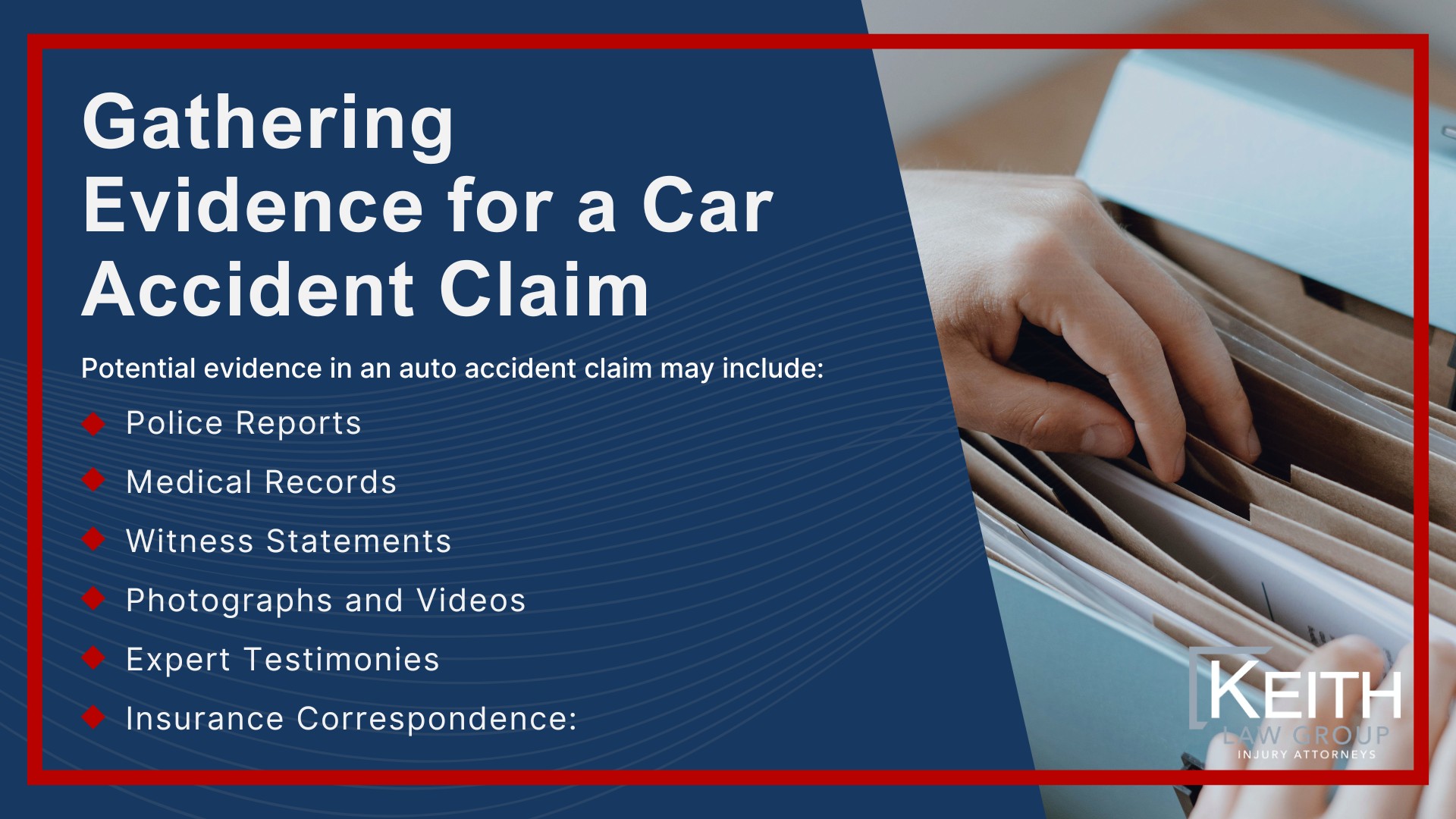 How Can Our Rogers Car Accident Attorneys Help You; How Much Does it Cost to Hire an Auto Accident Attorney from Keith Law Group; Meet the Rogers Car Accident Attorneys at Keith Law Group; Sean Keith; Brynna Barnica; Personalized Client Care Through Dedicated Communication; Types of Car Accident Cases Keith Law Group Handles; What to Do Immediately After a Car Accident in Rogers, Arkansas; Gathering Evidence for a Car Accident Claim