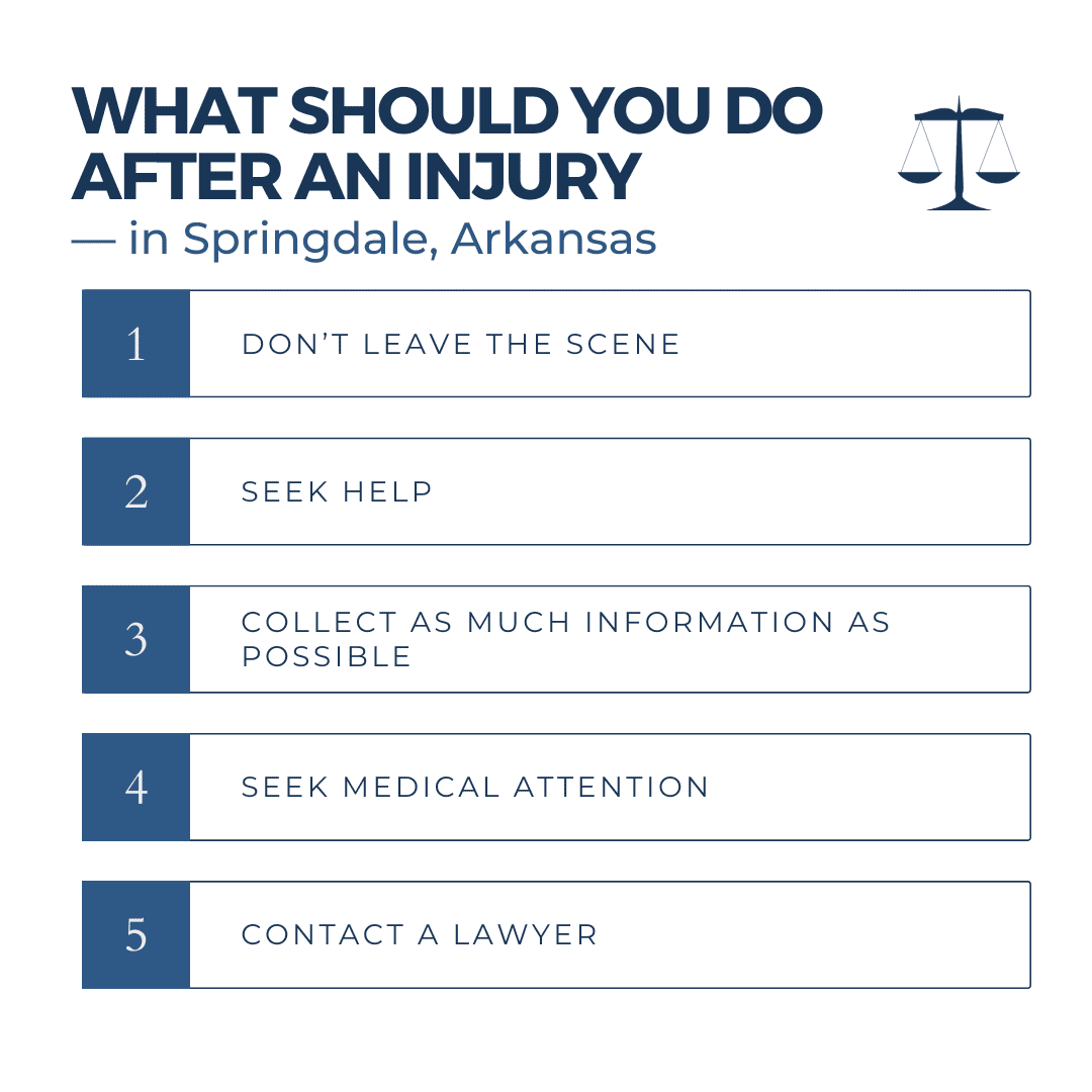 What to Do After an Accident in Springdale Arkansas, Springdale Arkansas Injury Lawyer