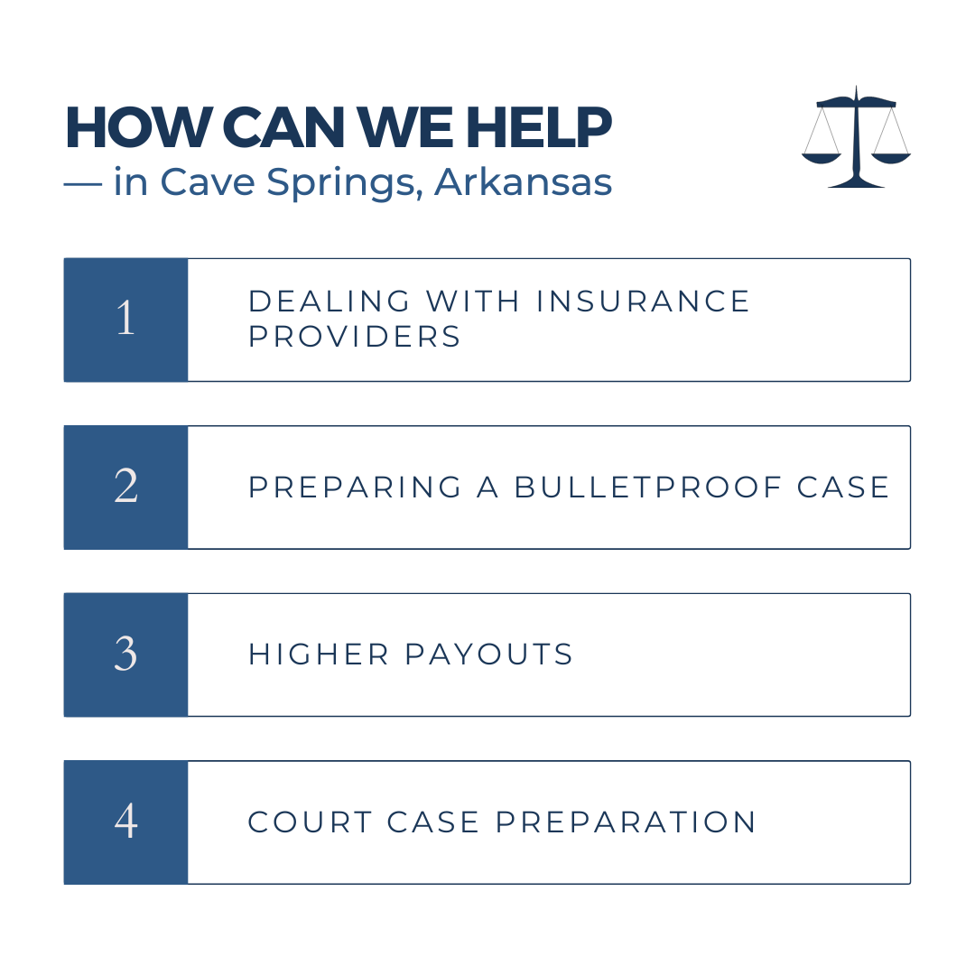 How can a Cave Springs motorcycle accident lawyer help with my compensation claim?