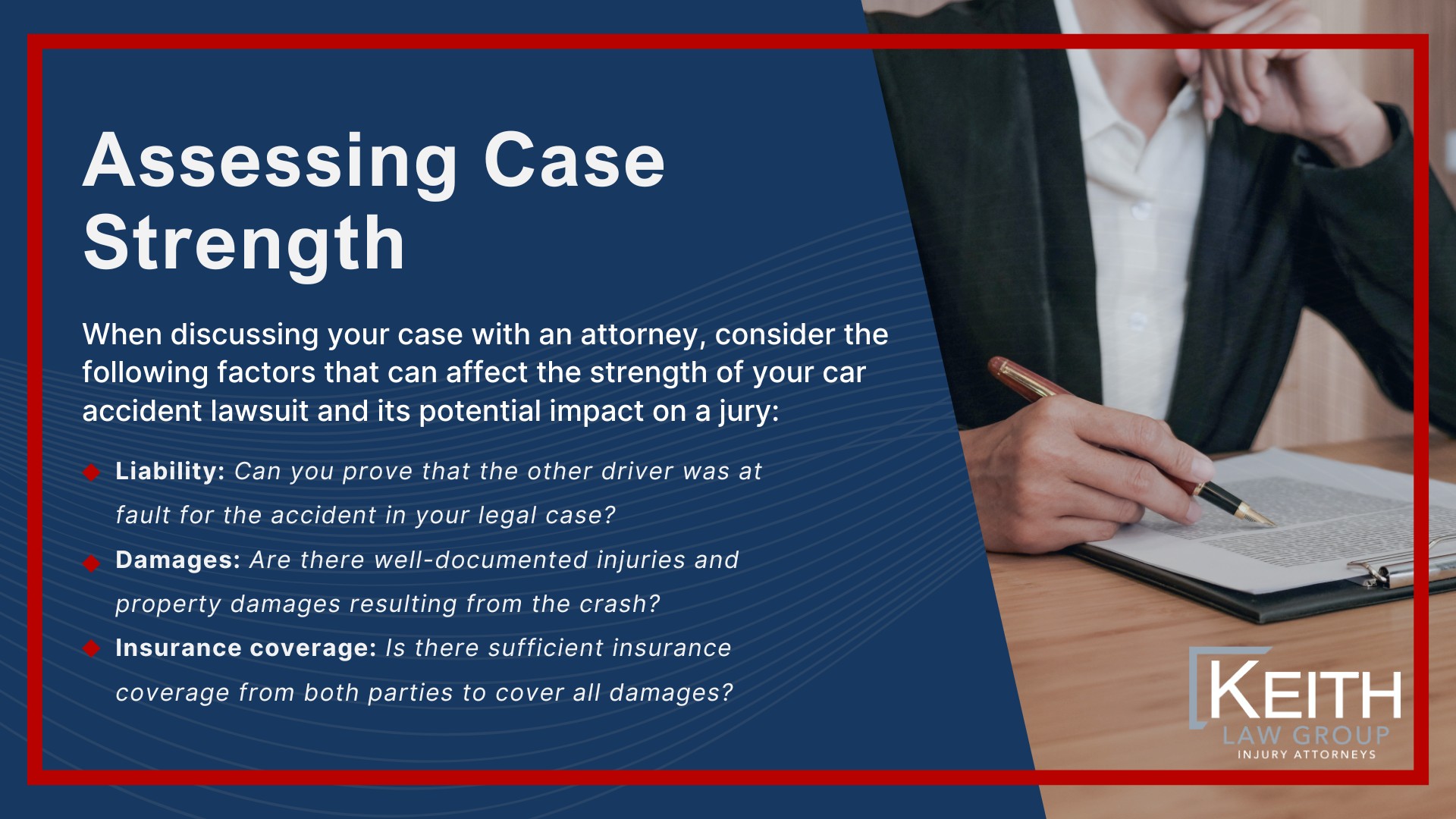 Common Arkansas Car Accidents and Their Causes; Rear-end Collisions; T-bone Accidents at Intersections; Head-on Crashes on Highways; Distracted Driving Incidents; Distracted Driving Incidents (2); Reporting a Car Accident and Hiring a Lawyer in Arkansas; Legal Requirement to Report Accidents; Gathering Evidence at the Scene; Finding an Experienced Attorney; Initial Consultation with a Lawyer; Assessing Case Strength