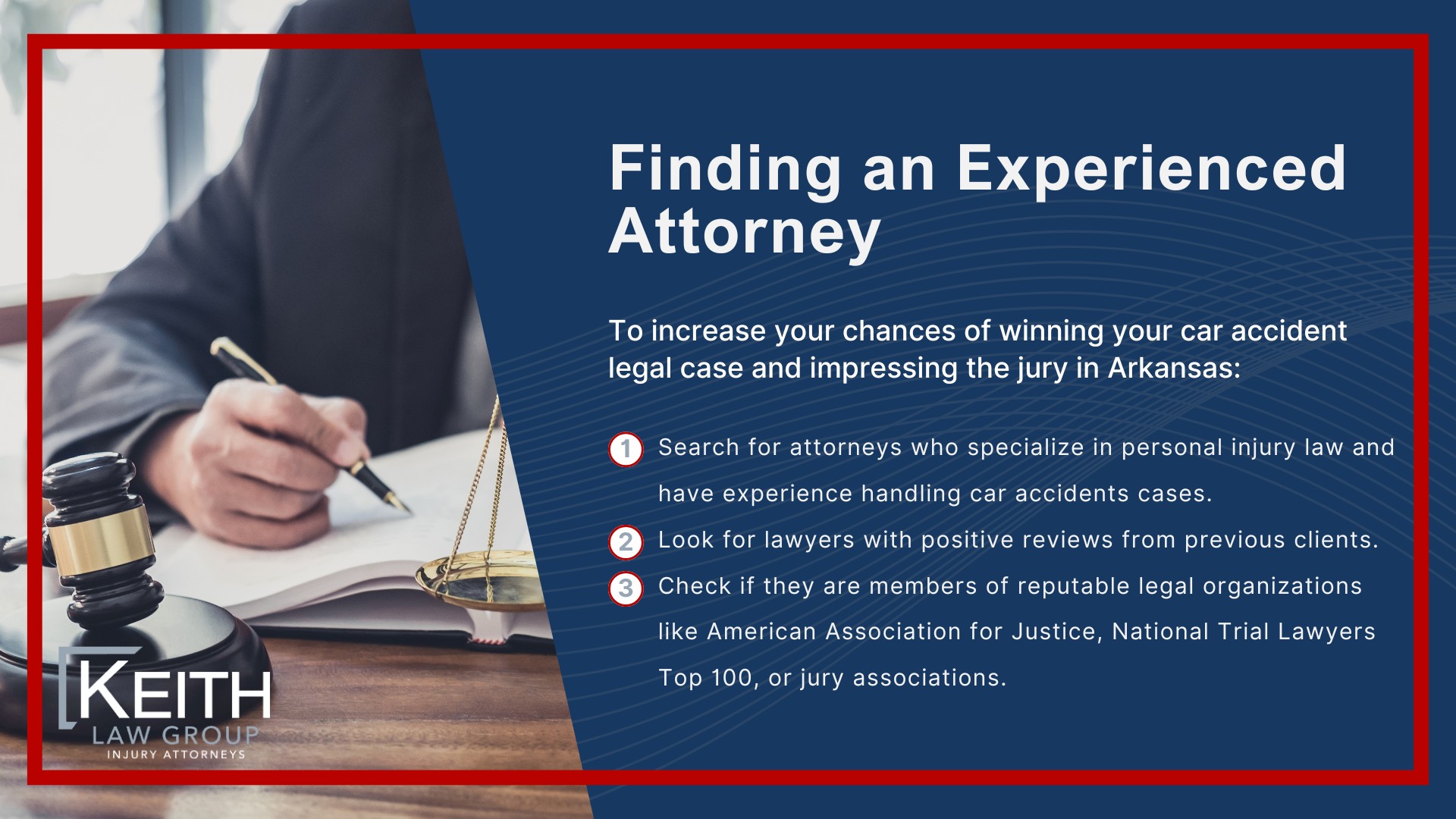 Common Arkansas Car Accidents and Their Causes; Rear-end Collisions; T-bone Accidents at Intersections; Head-on Crashes on Highways; Distracted Driving Incidents; Distracted Driving Incidents (2); Reporting a Car Accident and Hiring a Lawyer in Arkansas; Legal Requirement to Report Accidents; Gathering Evidence at the Scene; Finding an Experienced Attorney