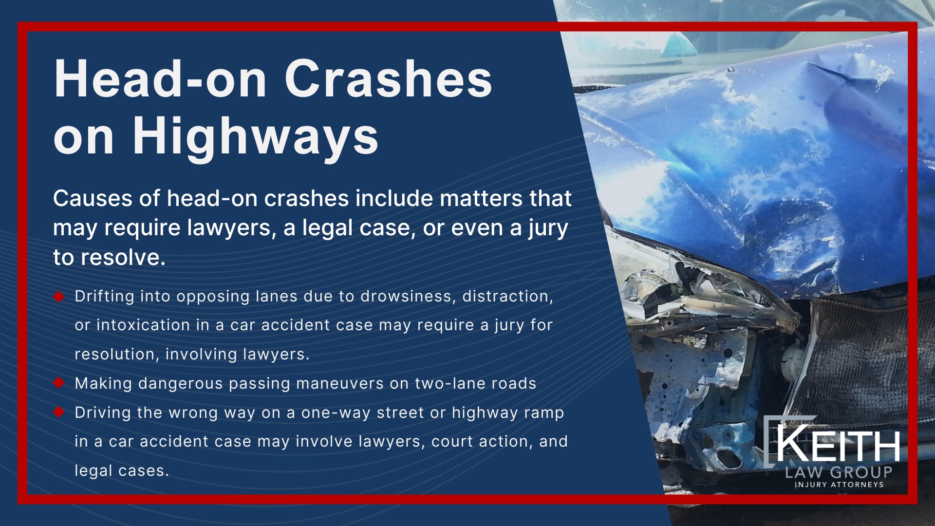 Common Arkansas Car Accidents and Their Causes; Rear-end Collisions; T-bone Accidents at Intersections; Head-on Crashes on Highways