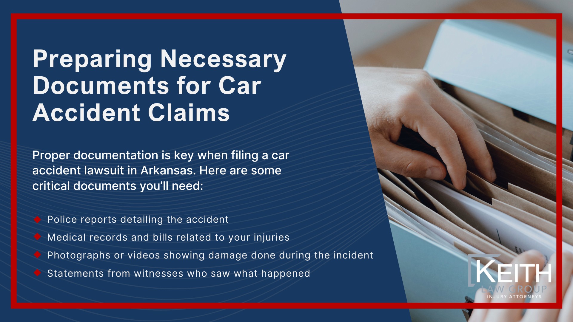 Common Arkansas Car Accidents and Their Causes; Rear-end Collisions; T-bone Accidents at Intersections; Head-on Crashes on Highways; Distracted Driving Incidents; Distracted Driving Incidents (2); Reporting a Car Accident and Hiring a Lawyer in Arkansas; Legal Requirement to Report Accidents; Gathering Evidence at the Scene; Finding an Experienced Attorney; Initial Consultation with a Lawyer; Assessing Case Strength; Filing Deadlines and Settlement Timelines in Arkansas Car Accident Lawsuits; Statute of Limitations_ 3 Years; Exceptions to Filing Deadlines; Common Arkansas Car Accidents and Their Causes; Rear-end Collisions; T-bone Accidents at Intersections; Head-on Crashes on Highways; Distracted Driving Incidents; Distracted Driving Incidents (2); Reporting a Car Accident and Hiring a Lawyer in Arkansas; Legal Requirement to Report Accidents; Gathering Evidence at the Scene; Finding an Experienced Attorney; Initial Consultation with a Lawyer; Assessing Case Strength; Filing Deadlines and Settlement Timelines in Arkansas Car Accident Lawsuits; Statute of Limitations_ 3 Years; Exceptions to Filing Deadlines