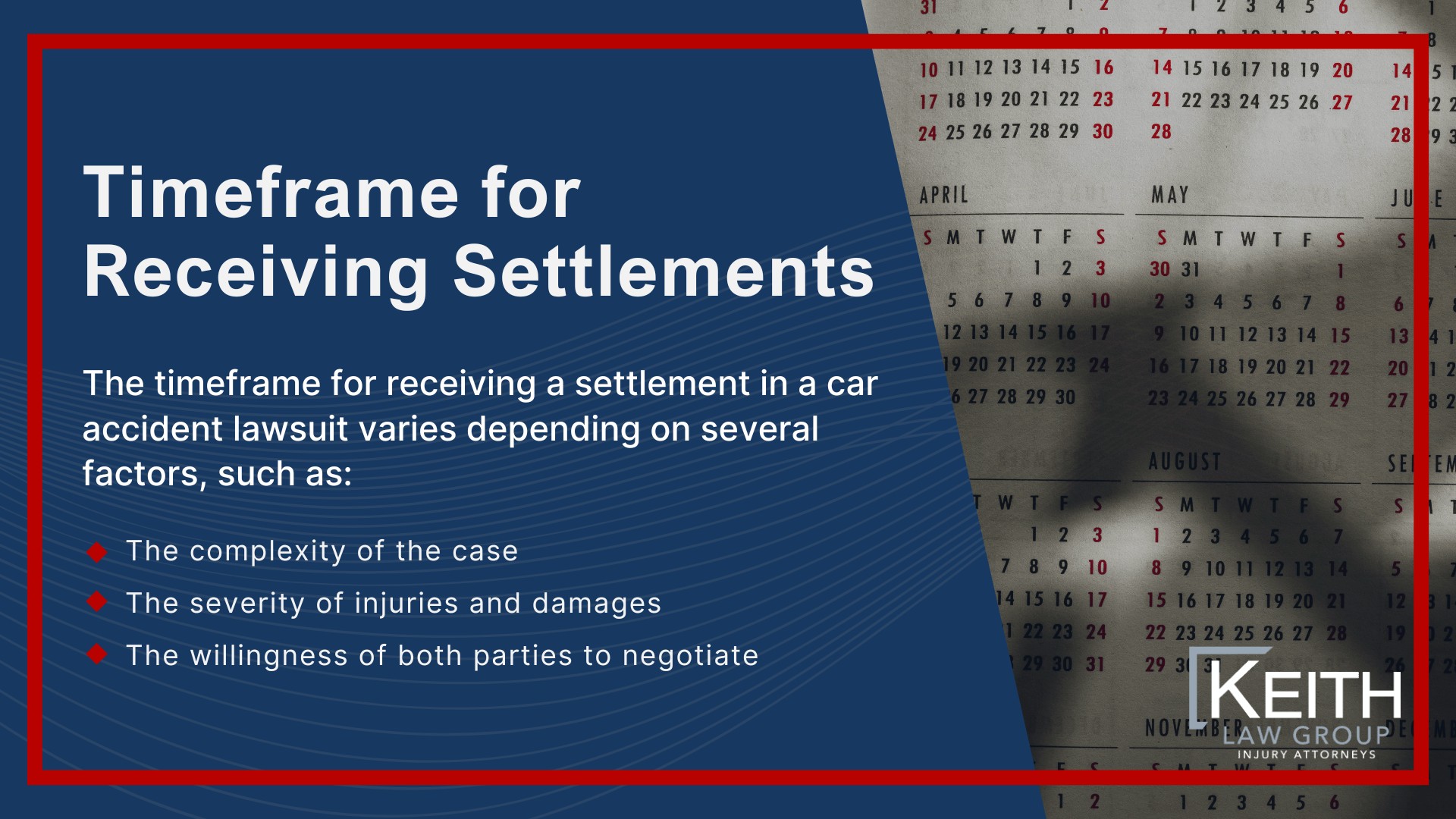 Common Arkansas Car Accidents and Their Causes; Rear-end Collisions; T-bone Accidents at Intersections; Head-on Crashes on Highways; Distracted Driving Incidents; Distracted Driving Incidents (2); Reporting a Car Accident and Hiring a Lawyer in Arkansas; Legal Requirement to Report Accidents; Gathering Evidence at the Scene; Finding an Experienced Attorney; Initial Consultation with a Lawyer; Assessing Case Strength; Filing Deadlines and Settlement Timelines in Arkansas Car Accident Lawsuits; Statute of Limitations_ 3 Years; Exceptions to Filing Deadlines; Common Arkansas Car Accidents and Their Causes; Rear-end Collisions; T-bone Accidents at Intersections; Head-on Crashes on Highways; Distracted Driving Incidents; Distracted Driving Incidents (2); Reporting a Car Accident and Hiring a Lawyer in Arkansas; Legal Requirement to Report Accidents; Gathering Evidence at the Scene; Finding an Experienced Attorney; Initial Consultation with a Lawyer; Assessing Case Strength; Filing Deadlines and Settlement Timelines in Arkansas Car Accident Lawsuits; Statute of Limitations_ 3 Years; Exceptions to Filing Deadlines; Negotiating with the Insurance Company; Timeframe for Receiving Settlements