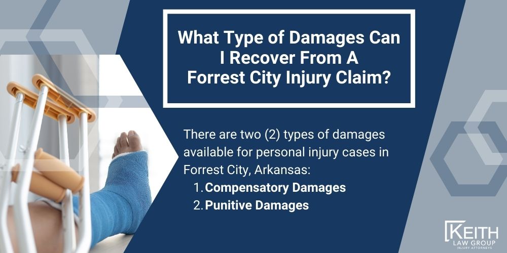 Forrest City Personal Injury Lawyer; The #1 Personal Injury Lawyers in Forrest City, Arkansas; What Type of Damages Can I Recover From A Forrest City Injury Claim