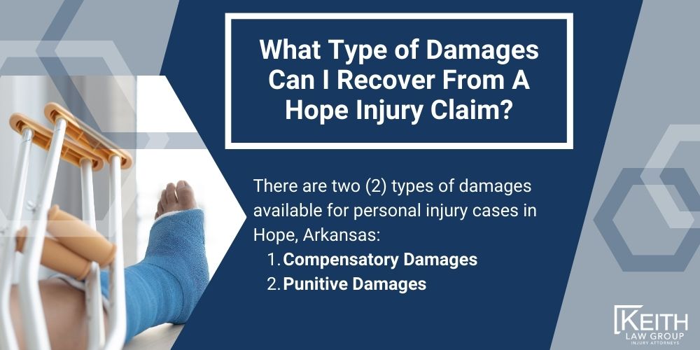 Hope Personal Injury Lawyer; The #1 Personal Injury Lawyers in Hope, Arkansas; What Type of Damages Can I Recover From A Hope Injury Claim