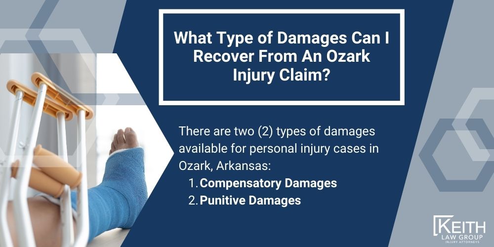 Ozark Personal Injury Lawyer; The #1 Ozark, Arkansas Personal Injury Lawyer; What Type of Damages Can I Recover From A Ozark Injury Claim; What Type of Damages Can I Recover From A Ozark Injury Claim