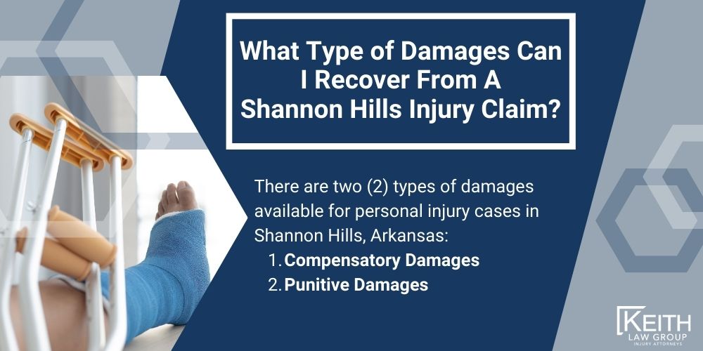 Shannon Hills Personal Injury Lawyer; The #1 Shannon Hills, Arkansas Personal Injury Lawyer; What Type of Damages Can I Recover From A Shannon Hills Injury Claim