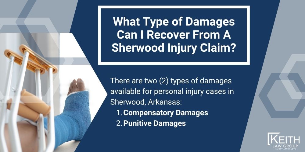 Sherwood Personal Injury Lawyer; The #1 Personal Injury Lawyers in Sherwood, Arkansas; What Type of Damages Can I Recover From A Sherwood Injury Claim
