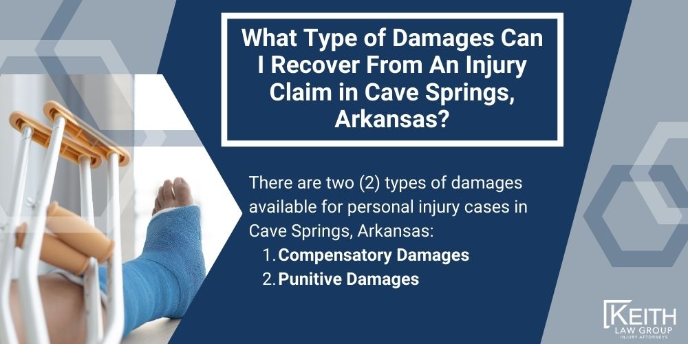 Cave Springs Personal Injury Lawyer; The #1 Personal Injury Lawyers in Booneville, Arkansas; What Type of Damages Can I Recover From An Injury Claim in Cave Springs