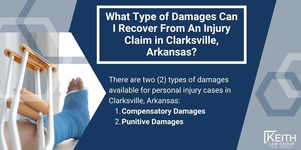 Clarksville Personal Injury Lawyer; The #1 Personal Injury Lawyers in Clarksville, Arkansas; What Type of Damages Can I Recover From An Injury Claim in Clarksville, Arkansas
