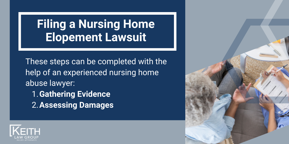 Nursing Home Elopement Lawyer: Causes, Risks, & Prevention Strategies; Nursing Home Elopement Lawyer; Nursing Home Wandering Attorneys; The #1 Nursing Home Abuse and Elopement Lawyers in Arkansas; Causes Of Nursing Home Elopement; Nursing Home Wandering Risks and Injuries; Keith Law Group_ Filing Nursing Home Elopement Cases on Behalf of Family Members; Filing a Nursing Home Elopement Lawsuit