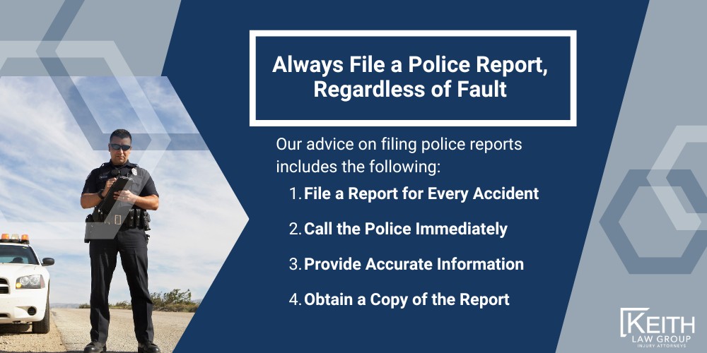 Learning How to File a Police Report After a Car Accident in Arkansas; Benefits of Filing an Arkansas Police Report for Your Accident; Establishes an Official Record of the Incident; Supports Your Insurance Claim and Legal Case; Consequences of Not Filing a Police Report in Arkansas; Difficulty Proving Fault Without an Official Record; Potential for the Other Party to Change Their Story; How an Arkansas Car Accident Attorney Can Help; Assistance with Filing an Amended Police Report; Gathering Evidence to Support Your Claim; Keith Law Group_ The #1 Car Accident Lawyer In Arkansas; Always File a Police Report, Regardless of Fault