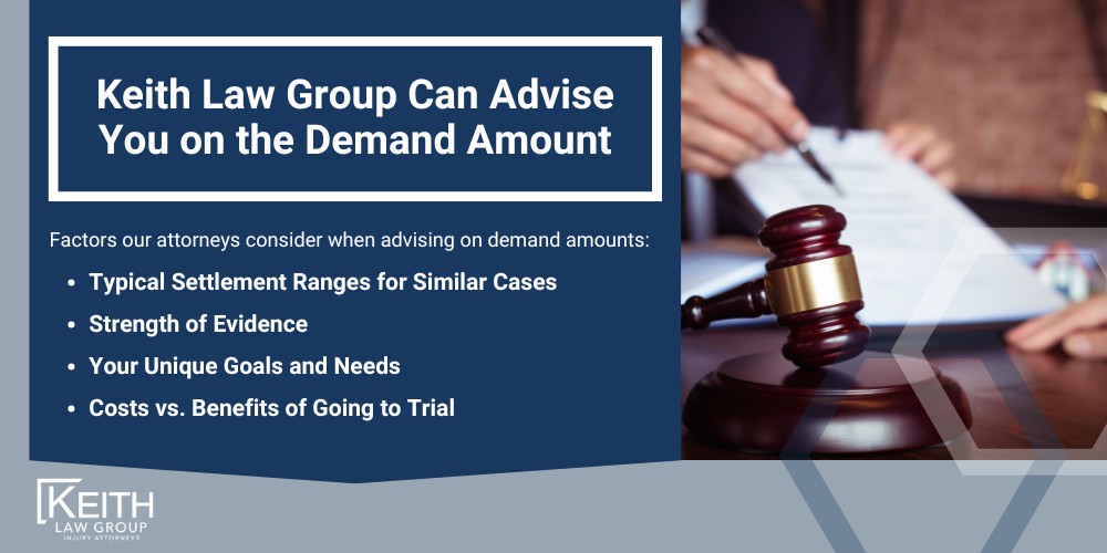 No Limit on What You Can Sue for in Arkansas; Factors That Determine How Much You Can Sue For in Arkansas; Medical Bills Are Important But Not the Only Factor; Property Damage and Wreck Details Impact Claim Value; Experienced Attorneys Provide Thorough Claim Evaluation; 30 plus years of experience evaluating car accident claims; Detailed Claim Evaluation Provided Before Insurance Demand; Additional Factors Considered in Claim Valuation That Determine How Much You Can Sue For in Arkansas; Lost Wages Due to Injuries Can Increase Claim Value; Punitive Damages for Drunk Driving Accidents in Arkansas; Understanding the Final Demand Amount for Your Claim; Many Factors Determine How Much to Sue for in Arkansas; You’ll Know Exactly What Your Attorney Believes Your Claim is Worth; You make the final decision on how much to demand; Keith Law Group Can Advise You on the Demand Amount