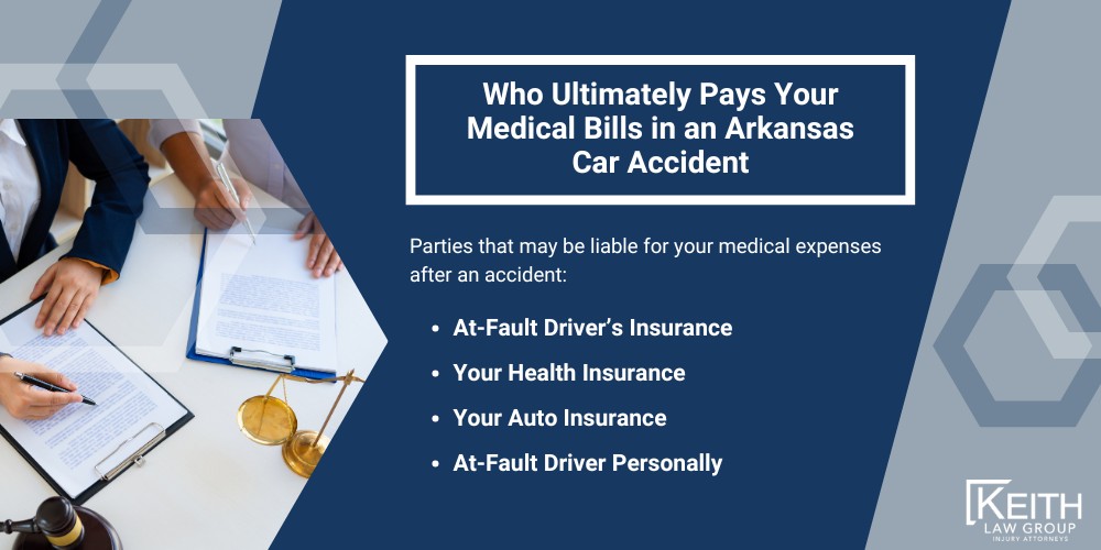 The Role of an Arkansas Car Accident Attorney to Ensure You Get Compensated Fairly; Your Lawyer Should Prioritize Your Interests Above All Else; Advice from Your Attorney to Maximize Your Compensation; Avoid Letting Hospitals Bill the Other Driver's Insurance Directly; Why Hospitals May Offer to Bill the Other Driver’s Insurance; The Pitfalls of Not Using Your Own Health Insurance Coverage; Importance of Using Your Own Health Insurance After a Car Accident in Arkansas; Why Using Your Own Health Insurance is Crucial Following a Crash; How Billing the Other Driver’s Insurance Can Reduce Your Payout; How Health Insurance Contracts Can Significantly Reduce Medical Bills; The Discounts Health Insurance Companies Negotiate with Providers; Examples of How Using Health Insurance Lowers Your Medical Bills; Reduced Medical Bills Lead to Higher Compensation for Your Car Accident in Arkansas; Why Lower Medical Bills Matter When Settling Your Injury Claim; How the Insurance Adjuster Evaluates Your Medical Expenses; Who Ultimately Pays Your Medical Bills in an Arkansas Car Accident