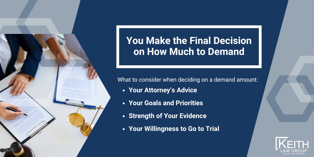 No Limit on What You Can Sue for in Arkansas; Factors That Determine How Much You Can Sue For in Arkansas; Medical Bills Are Important But Not the Only Factor; Property Damage and Wreck Details Impact Claim Value; Experienced Attorneys Provide Thorough Claim Evaluation; 30 plus years of experience evaluating car accident claims; Detailed Claim Evaluation Provided Before Insurance Demand; Additional Factors Considered in Claim Valuation That Determine How Much You Can Sue For in Arkansas; Lost Wages Due to Injuries Can Increase Claim Value; Punitive Damages for Drunk Driving Accidents in Arkansas; Understanding the Final Demand Amount for Your Claim; Many Factors Determine How Much to Sue for in Arkansas; You’ll Know Exactly What Your Attorney Believes Your Claim is Worth; You make the final decision on how much to demand; Keith Law Group Can Advise You on the Demand Amount; You make the final decision on how much to demand