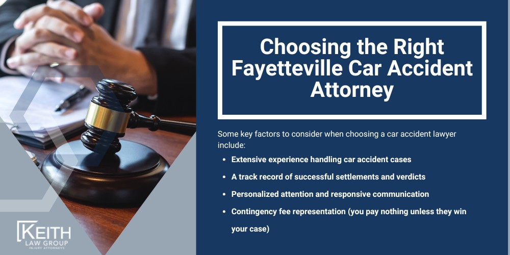Protecting Your Rights After a Fayetteville Car Accident; The Importance of Seeking Medical Attention; Gathering Evidence at the Accident Scene; Navigating the Insurance Claims Process; Tactics Used by Insurance Companies; Damages Available in a Car Accident Claim; Economic Damages in an Arkansas Car Accident; Non-Economic Damages in an Arkansas Car Accident; The Role of a Fayetteville Car Accident Lawyer; Fayetteville Car Accident Statistics; Choosing the Right Fayetteville Car Accident Attorney