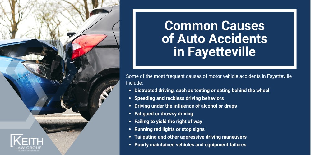 Fayetteville Auto Accident Attorney Explains Proving Fault; The Role of a Car Accident Lawyer in Proving Fault; Common Causes of Auto Accidents in Fayetteville