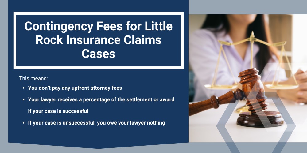 Insurance Claims Lawyers in Little Rock; What is a Little Rock Insurance Claims Lawyer; How Little Rock Insurance Claims Lawyers Help Clients; Common Reasons for Insurance Claim Denials in Little Rock; Questioning Liability in Little Rock Insurance Claims; Evidence Needed for Little Rock Insurance Claims; Documentation Required for Little Rock Insurance Claims;  Strengthening Your Little Rock Insurance Claim Case; How a Little Rock Insurance Claims Lawyer Can Help; Dealing with Your Own Insurer in Little Rock; Cost of Hiring a Fayetteville Insurance Claims Attorney; Contingency Fees for Little Rock Insurance Claims Cases