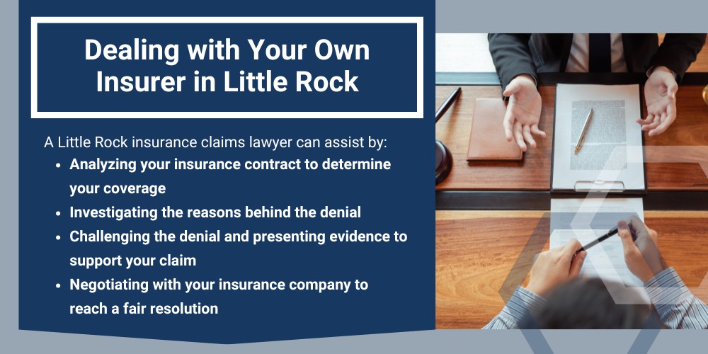 Insurance Claims Lawyers in Little Rock; What is a Little Rock Insurance Claims Lawyer; How Little Rock Insurance Claims Lawyers Help Clients; Common Reasons for Insurance Claim Denials in Little Rock; Questioning Liability in Little Rock Insurance Claims; Evidence Needed for Little Rock Insurance Claims; Documentation Required for Little Rock Insurance Claims;  Strengthening Your Little Rock Insurance Claim Case; How a Little Rock Insurance Claims Lawyer Can Help; Dealing with Your Own Insurer in Little Rock