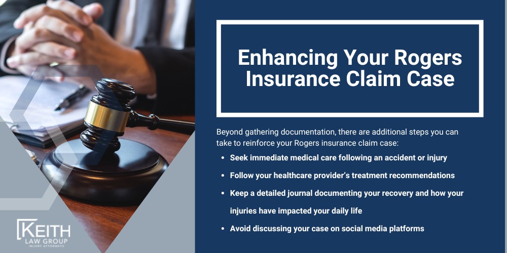 Insurance Claims Lawyers in Rogers, Arkansas; What is a Rogers Insurance Claims Lawyer; How Rogers Insurance Claims Lawyers Support Clients; Common Reasons for Insurance Claim Denials in Rogers; Minimizing Injuries in Rogers Insurance Claims; Required Evidence for Rogers Insurance Claims; Required Documentation for Rogers Insurance Claims; Enhancing Your Rogers Insurance Claim Case