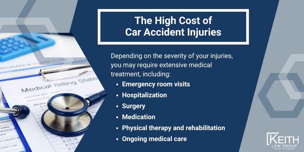 Medical Expenses After a Little Rock, Arkansas Car Accident; The High Cost of Car Accident Injuries