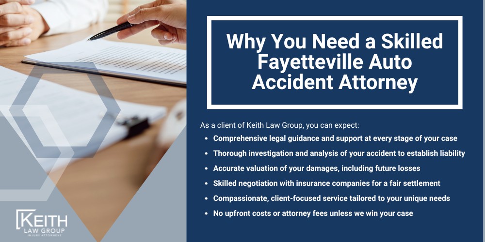 Fayetteville Auto Accident Attorney Explains Proving Fault; The Role of a Car Accident Lawyer in Proving Fault; Common Causes of Auto Accidents in Fayetteville; Steps to Take After a Fayetteville Car Accident; Statute of Limitations for Car Accident Lawsuits in Arkansas; Why You Need a Skilled Fayetteville Auto Accident Attorney