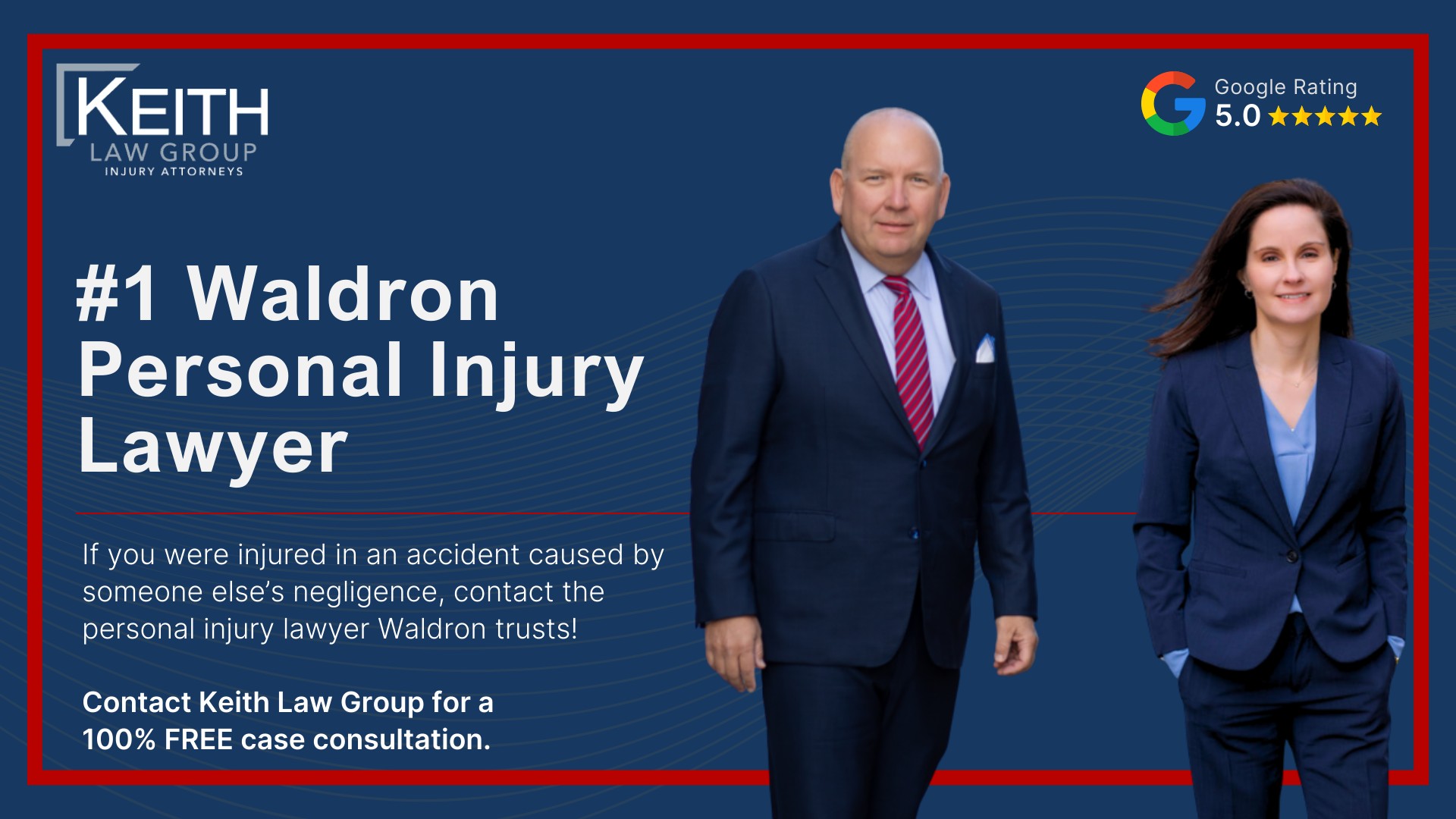 Our Waldron Personal Injury Lawyers are Prepared to Help You!;  Meet the Waldron, Arkansas Personal Injury Lawyers at Keith Law Group; Sean Keith; Brynna Barnica; How Can a Waldron, Arkansas Personal Injury Lawyer from Keith Law Group Help You; Personal Injury Case Results Achieved by Keith Law Group; Types of Personal Injury Cases We Handle in Waldron, Arkansas; What is the Personal Injury Lawsuit Process in Waldron, Arkansas; Gathering Evidence for a Personal Injury Claim; Common Damages in a Personal Injury Lawsuit; #1 Waldron Personal Injury Lawyer