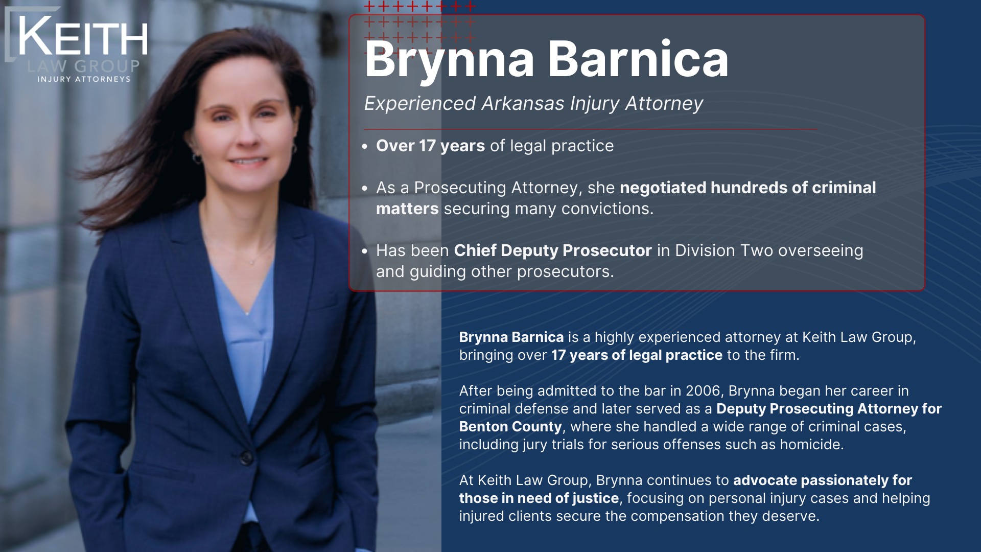Our Little Rock Personal Injury Lawyers are Prepared to Help You!; Meet the Little Rock, Arkansas Personal Injury Lawyers at Keith Law Group; Sean Keith; Brynna Barnica
