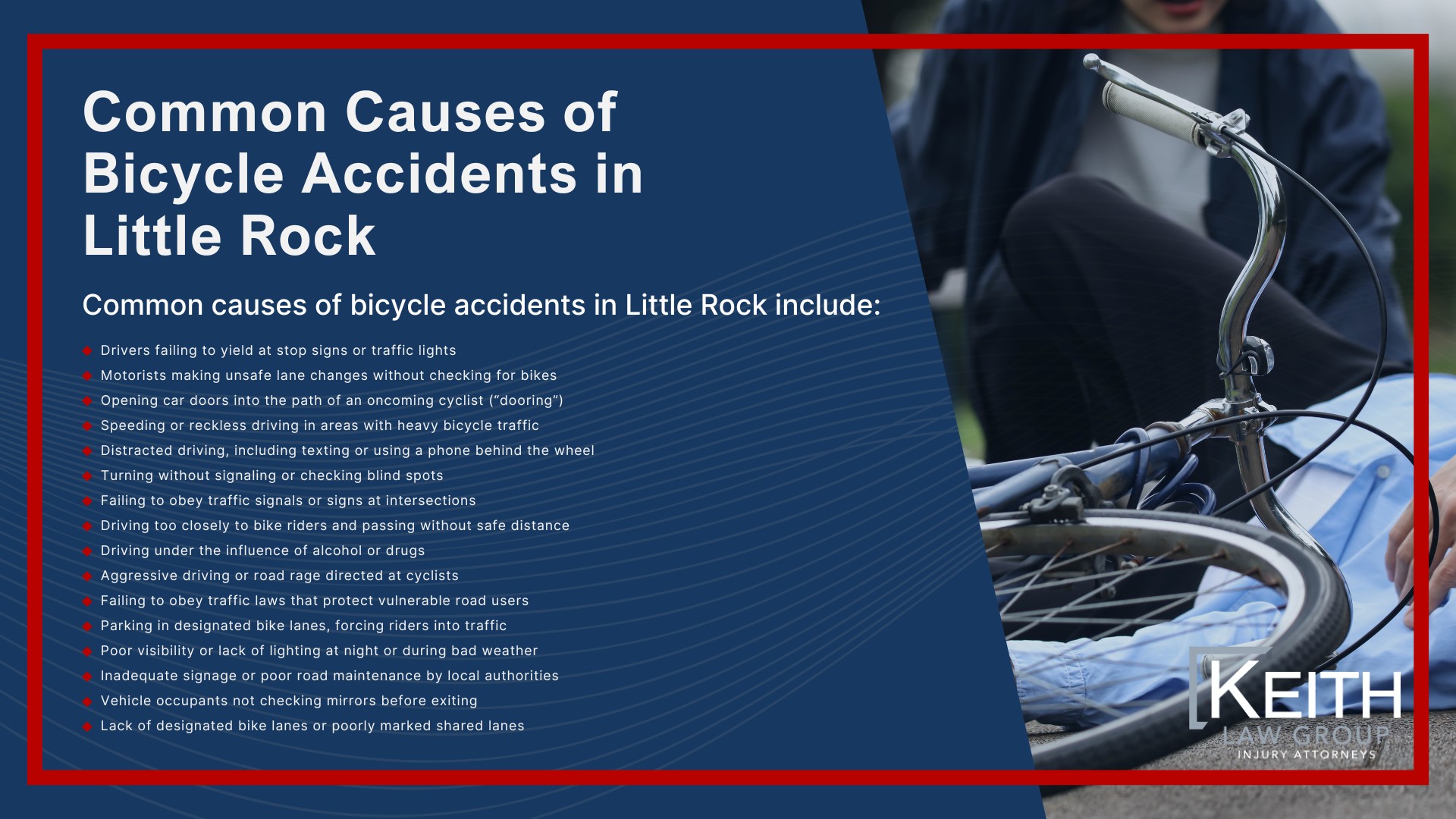 Common Causes of Bicycle Accidents in Little Rock