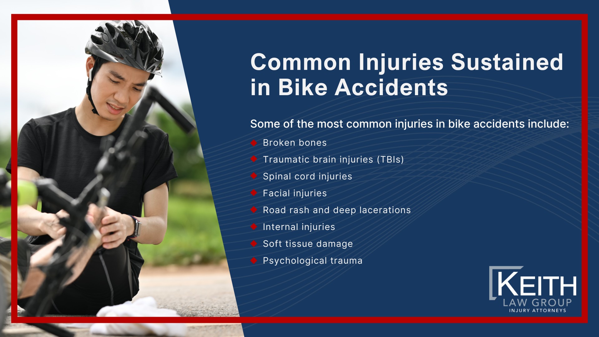Common Causes of Bicycle Accidents in Little Rock; Common Injuries Sustained in Bike Accidents