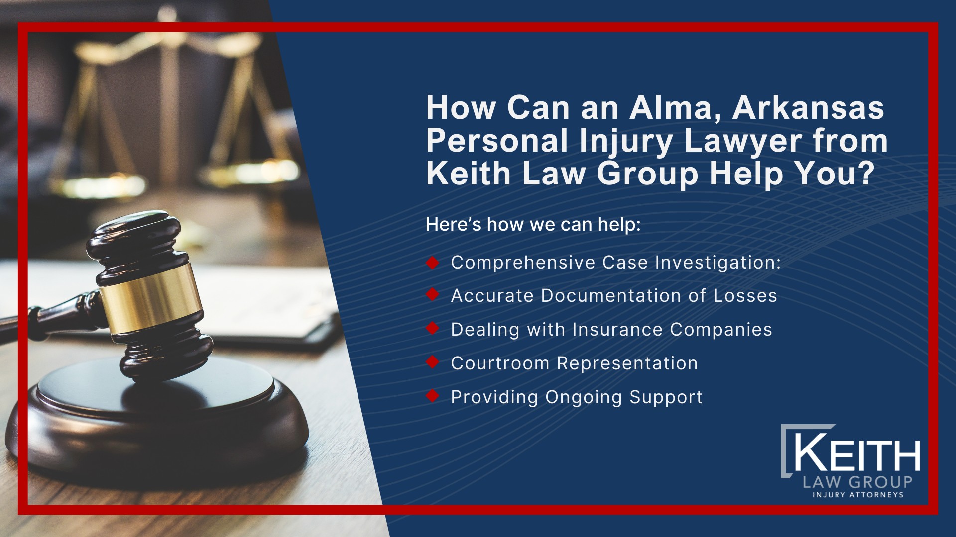 Meet the Alma, Arkansas Personal Injury Lawyers at Keith Law Group; Our Alma Personal Injury Lawyers are Prepared to Help You!; Sean Keith; Brynna Barnica; How Can an Alma, Arkansas Personal Injury Lawyer from Keith Law Group Help You