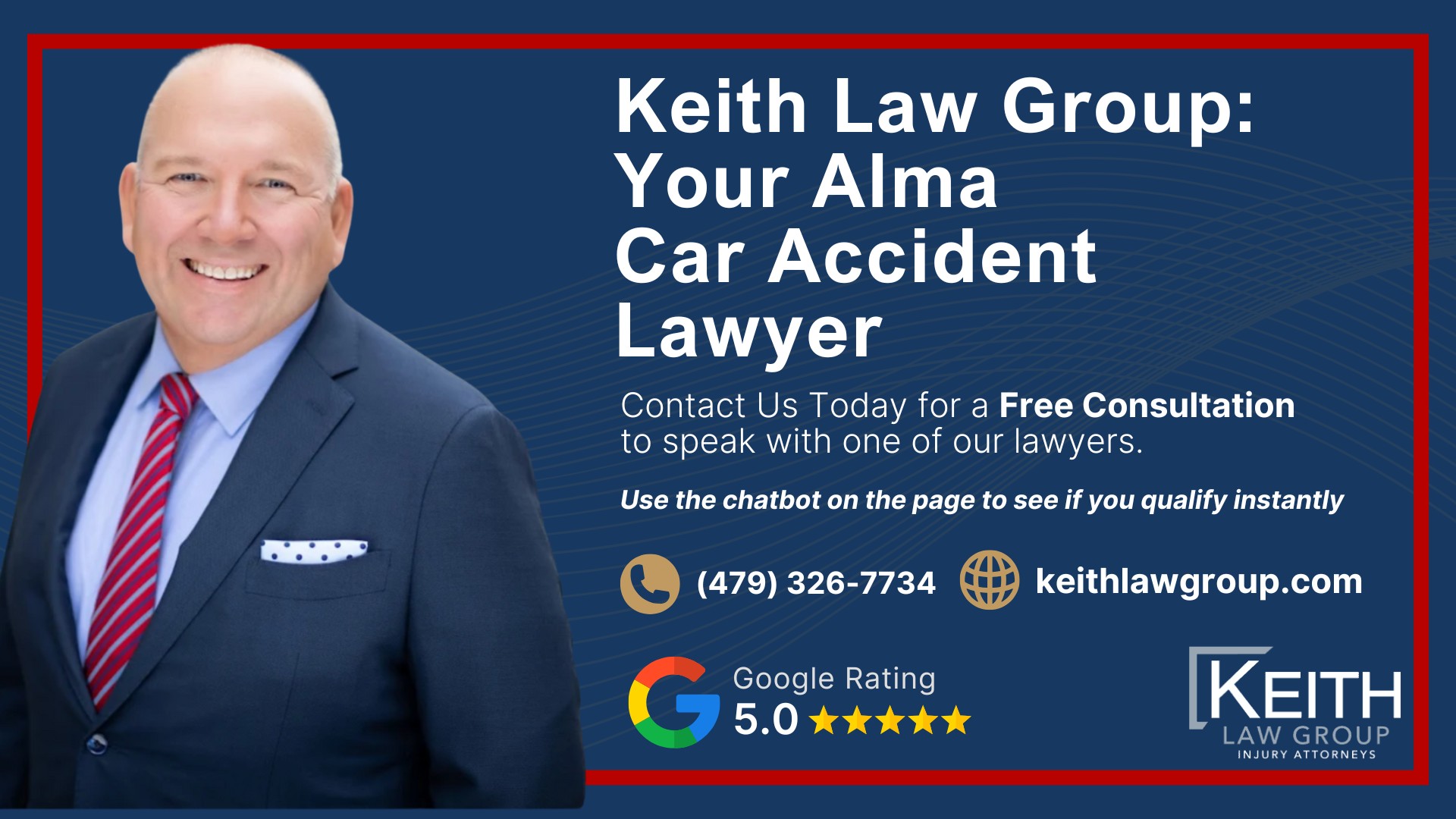 Our Alma Car Accident Lawyers are Prepared to Help You; How Can Our Alma Car Accident Attorneys Help You; Meet the Alma, Arkansas Car Accident Attorneys at Keith Law Group; Sean Keith; Brynna Barnica; What to Do Immediately After a Car Accident in Alma, Arkansas; Gathering Evidence for a Car Accident Claim; Assessing Damages in Your Car Accident Lawsuit; The Legal Process for Arkansas Car Accident Cases; Common Car Accident Injuries; Arkansas Auto Accident Statistics; Keith Law Group_ Your Alma Car Accident Lawyer
