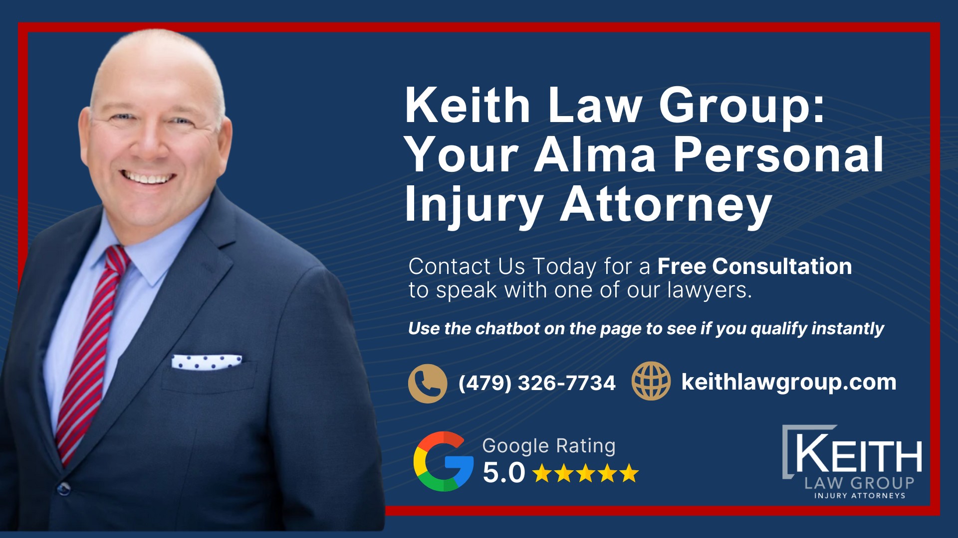 Meet the Alma, Arkansas Personal Injury Lawyers at Keith Law Group; Our Alma Personal Injury Lawyers are Prepared to Help You!; Sean Keith; Brynna Barnica; How Can an Alma, Arkansas Personal Injury Lawyer from Keith Law Group Help You; Personal Injury Case Results Achieved by Keith Law Group; Types of Personal Injury Cases We Handle; What is the Personal Injury Lawsuit Process in Arkansas; Gathering Evidence for a Personal Injury Claim; Common Damages in a Personal Injury Lawsuit; Keith Law Group_ Your Alma Personal Injury Attorney