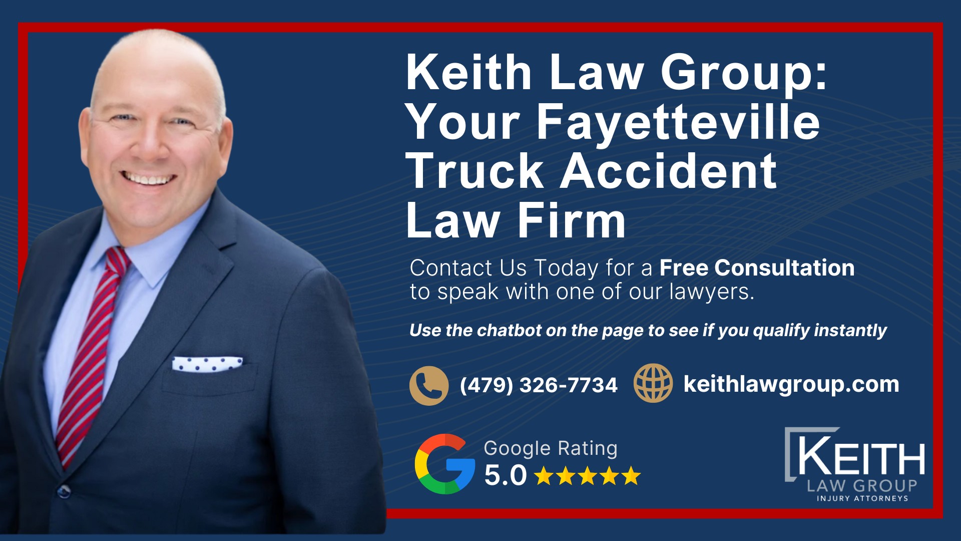 Our Experienced Fayetteville Truck Accident Lawyers are Prepared to Help You; Meet the Fayetteville, Arkansas Truck Accident Lawyers from Keith Law Group; Sean Keith; Brynna Barnica; What To Do After a Truck Accident in Fayetteville, Arkansas; Gathering Evidence for Your Truck Accident Claim; Common Damages in Truck Accident Cases; The Legal Process for Truck Accident Cases in Arkansas; Common Truck Accident Injuries; Arkansas Auto Accident Statistics; Keith Law Group_ Your Fayetteville Truck Accident Law Firm