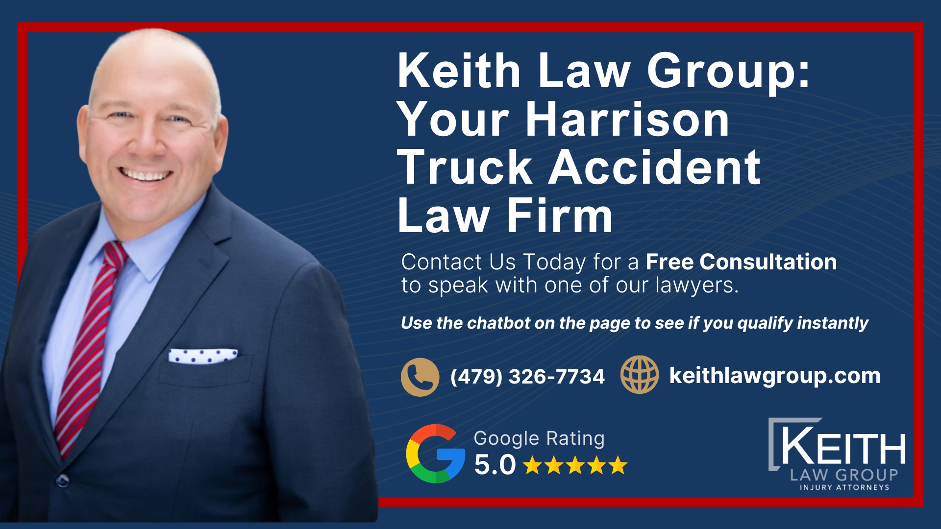 Our Experienced Harrison Truck Accident Lawyers are Prepared to Help You; Meet the Harrison, Arkansas Truck Accident Lawyers from Keith Law Group; Sean Keith; Brynna Barnica; What To Do After a Truck Accident in Harrison, Arkansas; Gathering Evidence for Your Truck Accident Claim; Common Damages in Truck Accident Cases; The Legal Process for Truck Accident Cases in Arkansas; Common Truck Accident Injuries; Arkansas Auto Accident Statistics; Keith Law Group_ Your Harrison Truck Accident Law Firm