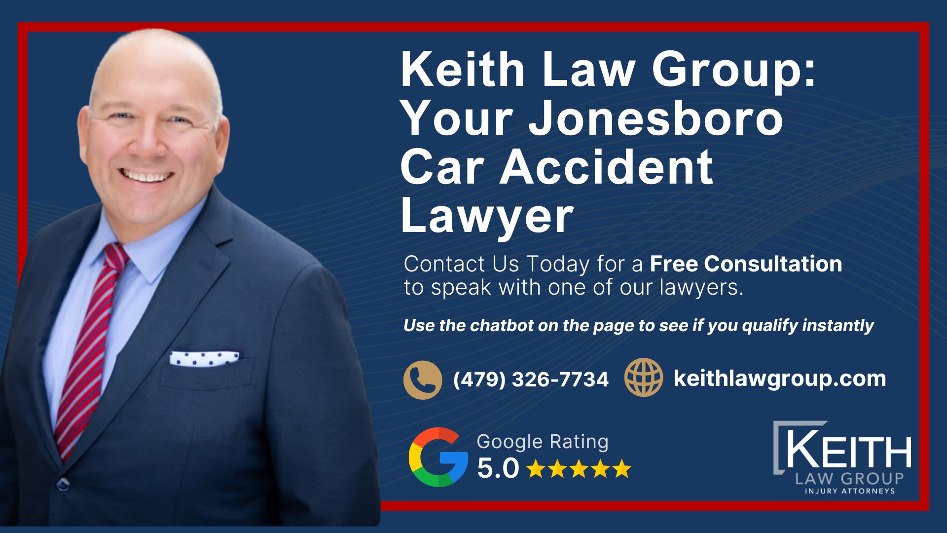 Our Jonesboro Car Accident Lawyers are Prepared to Help You; How Can Our Jonesboro Car Accident Attorneys Help You; Meet the Jonesboro, Arkansas Car Accident Attorneys at Keith Law Group; Sean Keith; Brynna Barnica; What to Do Immediately After a Car Accident in Jonesboro, Arkansas; Gathering Evidence for a Car Accident Claim; Assessing Damages in Your Car Accident Lawsuit; The Legal Process for Arkansas Car Accident Cases; Common Car Accident Injuries; Arkansas Auto Accident Statistics; Keith Law Group_ Your Jonesboro Car Accident Lawyer