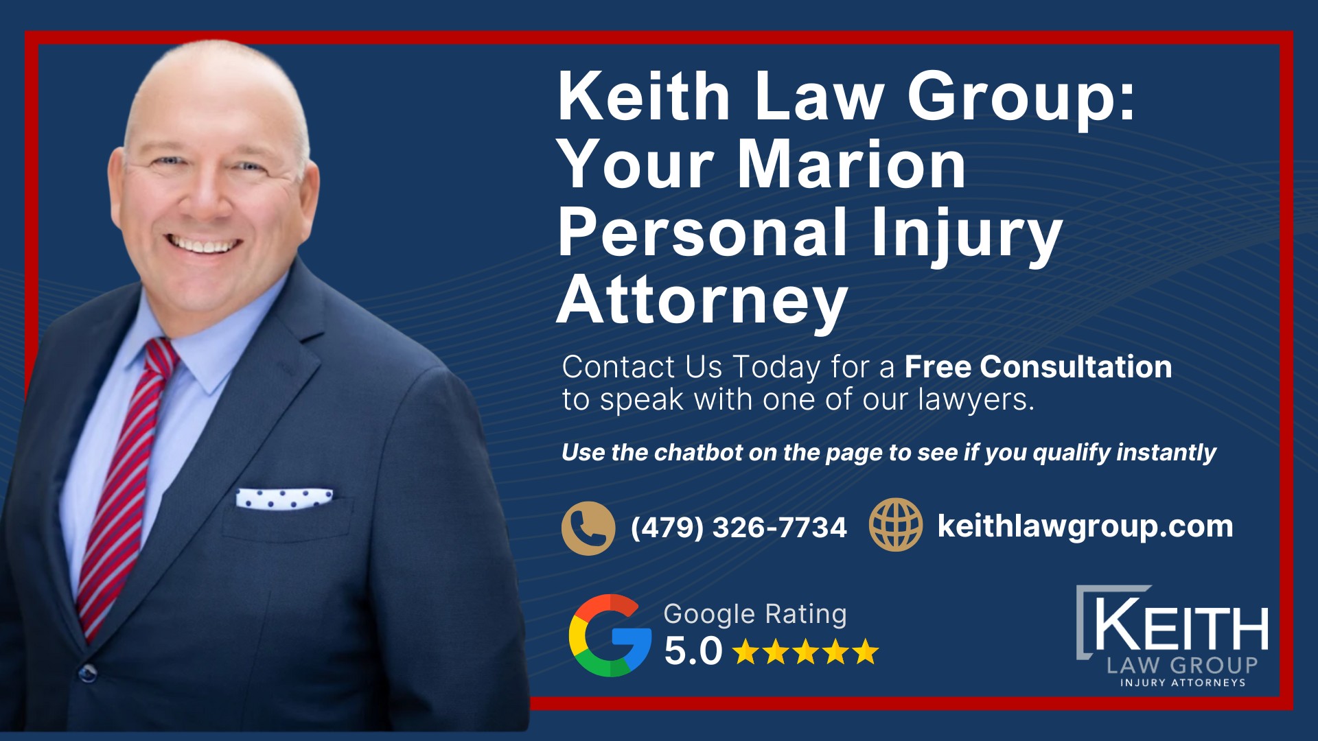 Our Marion Personal Injury Lawyers are Prepared to Help You!;  Meet the Marion, Arkansas Personal Injury Lawyers at Keith Law Group; Sean Keith; Brynna Barnica; How Can a Marion, Arkansas Personal Injury Lawyer from Keith Law Group Help You; Personal Injury Case Results Achieved by Keith Law Group; Types of Personal Injury Cases We Handle in Marion, Arkansas; What is the Personal Injury Lawsuit Process in Marion, Arkansas; Gathering Evidence for a Personal Injury Claim; Common Damages in a Personal Injury Lawsuit; Keith Law Group_ Your Manila Personal Injury Attorney