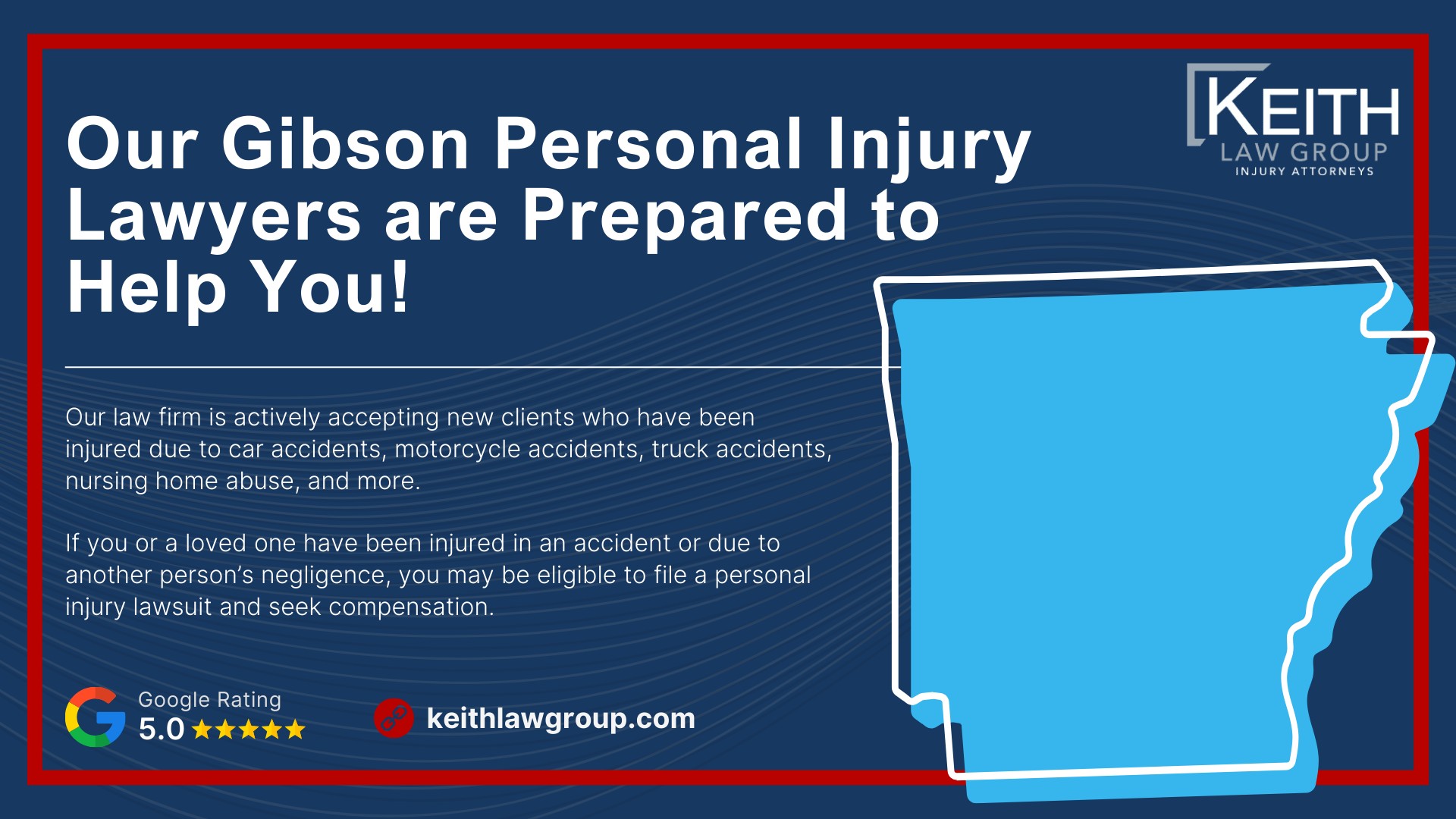 Our Gibson Personal Injury Lawyers are Prepared to Help You!