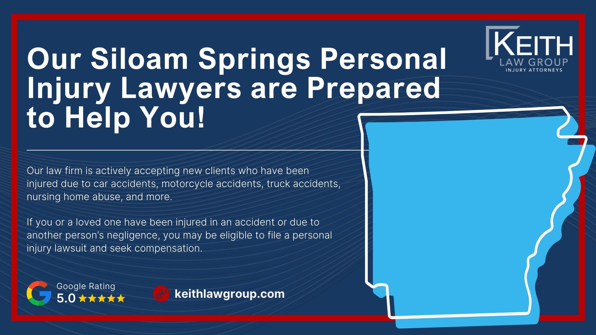 Our Siloam Springs Personal Injury Lawyers are Prepared to Help You!