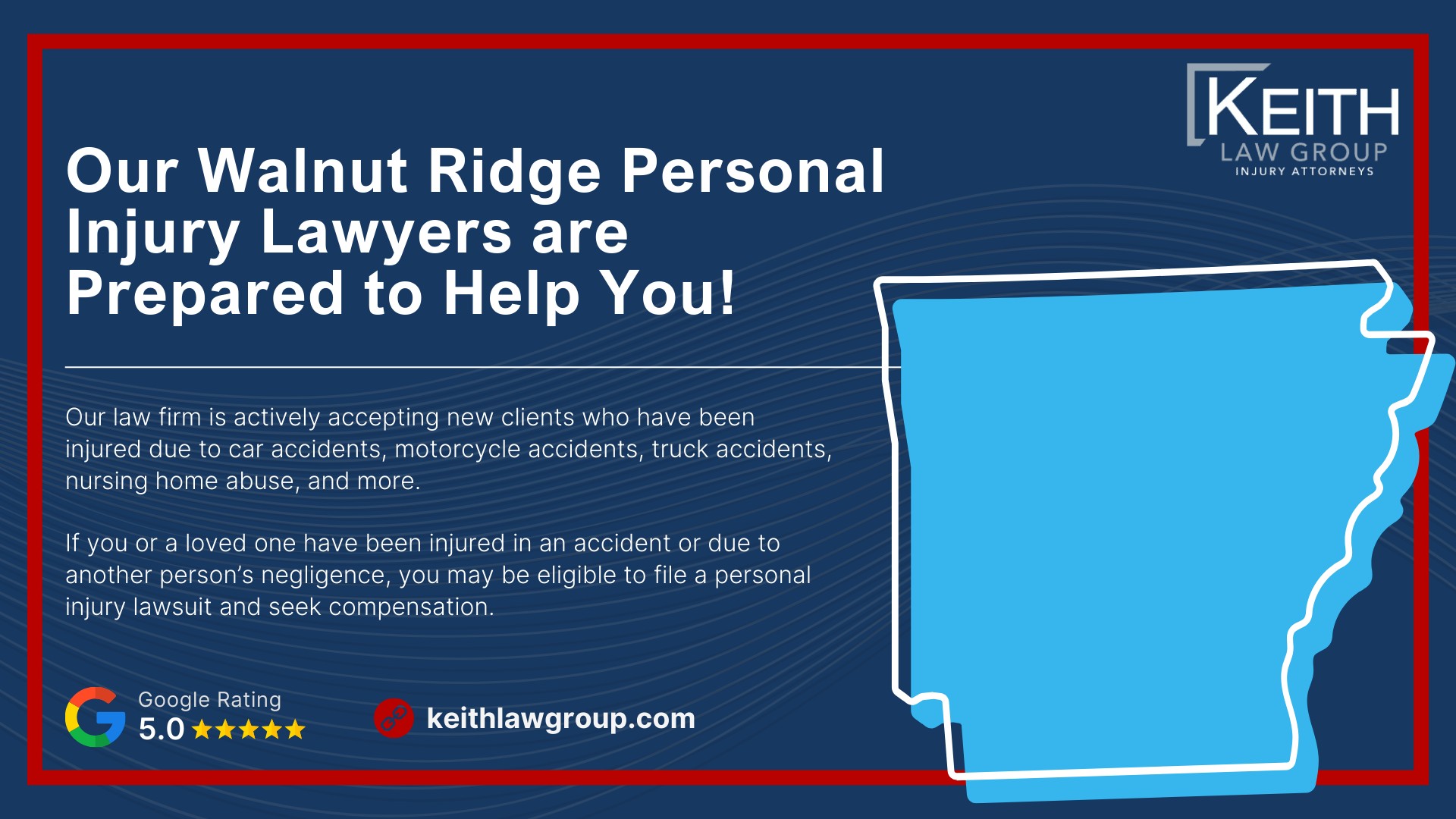 Our Walnut Ridge Personal Injury Lawyers are Prepared to Help You!