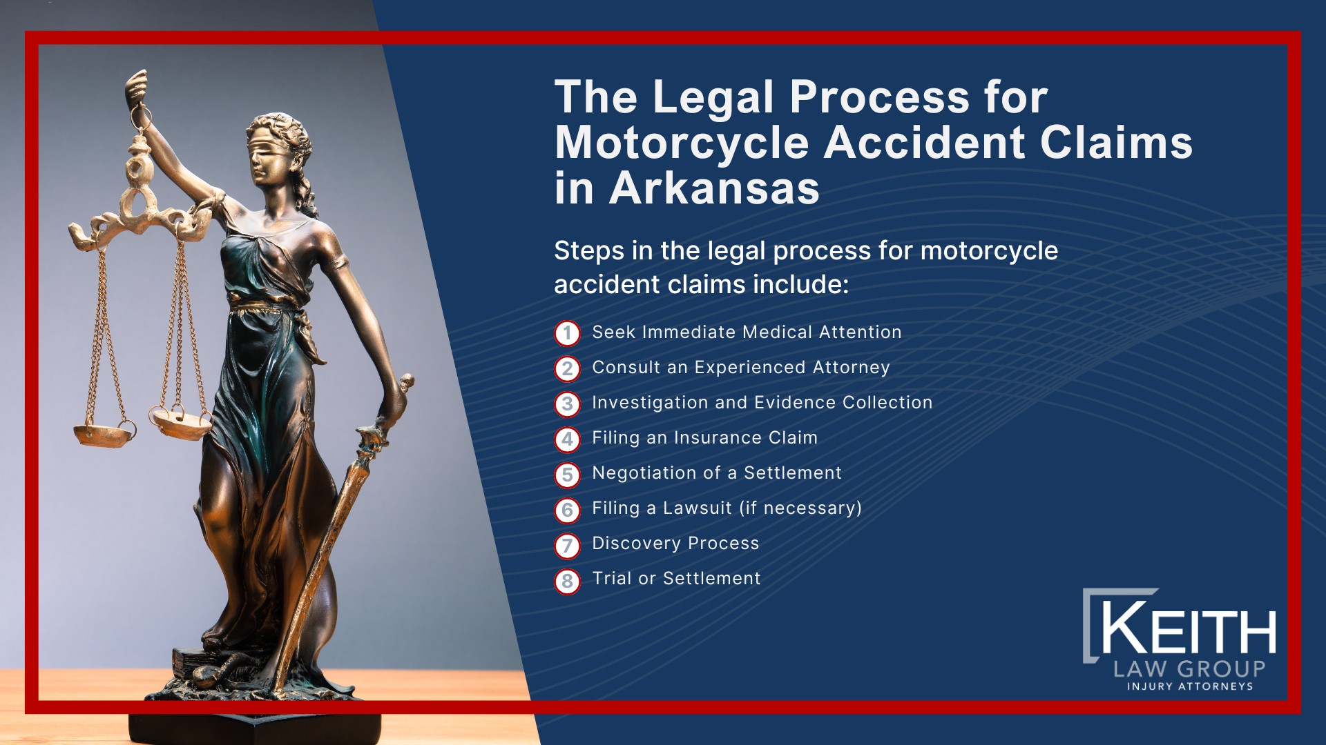 Our Experienced Centerton Motorcycle Accident Lawyers are Prepared to Help You; Meet the Centerton, Arkansas Motorcycle Accident Lawyers at Keith Law Group; Sean Keith; Brynna Barnica; What To Do After a Motorcycle Crash in Centerton, Arkansas; Common Evidence in Motorcycle Accident Cases; Common Damages in a Motorcycle Accident Case; The Legal Process for Motorcycle Accident Claims in Arkansas