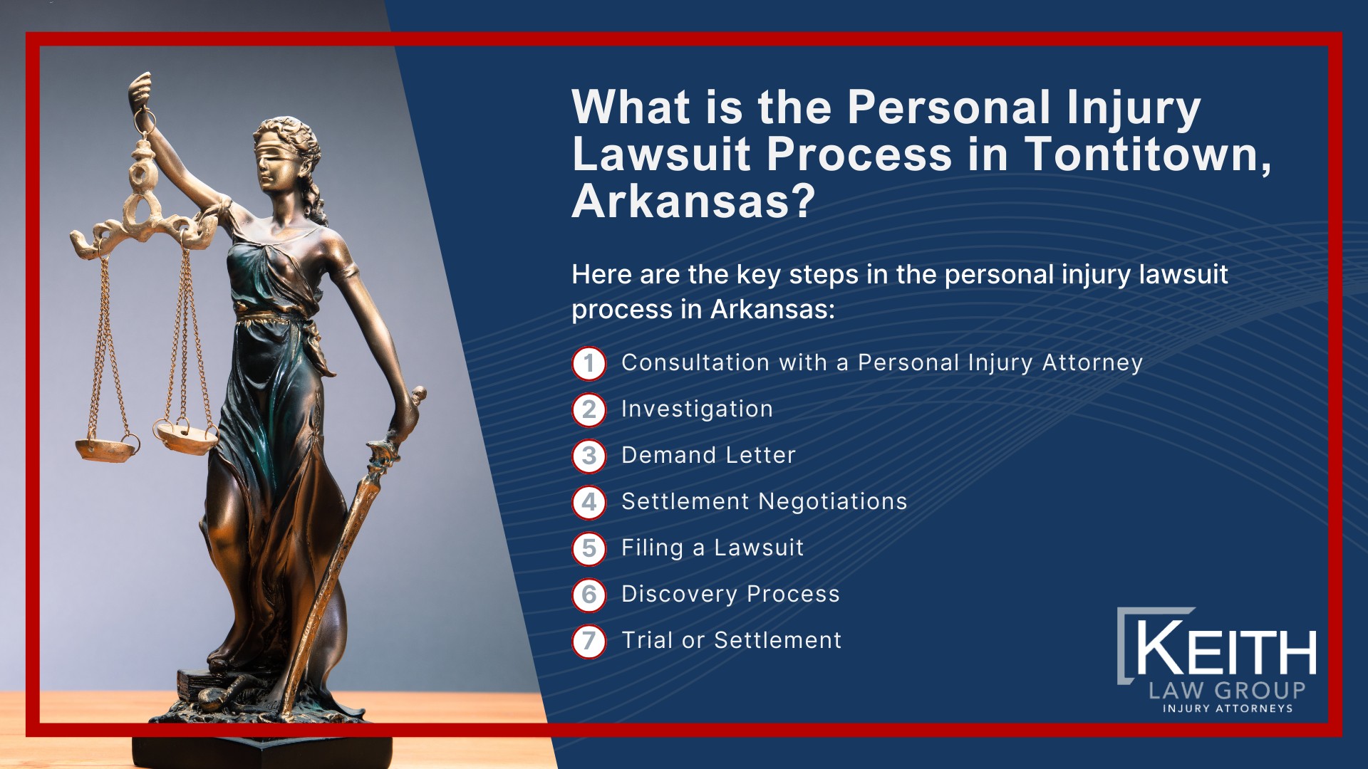 Our Tontitown Personal Injury Lawyers are Prepared to Help You!; Meet the Tontitown, Arkansas Personal Injury Lawyers at Keith Law Group; Sean Keith; Brynna Barnica; How Can a Tontitown, Arkansas Personal Injury Lawyer from Keith Law Group Help You; Personal Injury Case Results Achieved by Keith Law Group; Types of Personal Injury Cases We Handle in Tontitown, Arkansas; What is the Personal Injury Lawsuit Process in Tontitown, Arkansas
