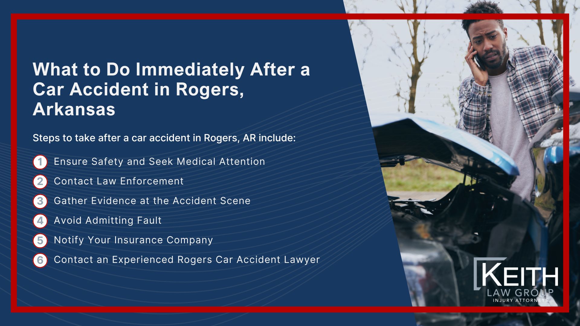 What to Do Immediately After a Car Accident in Rogers, Arkansas
