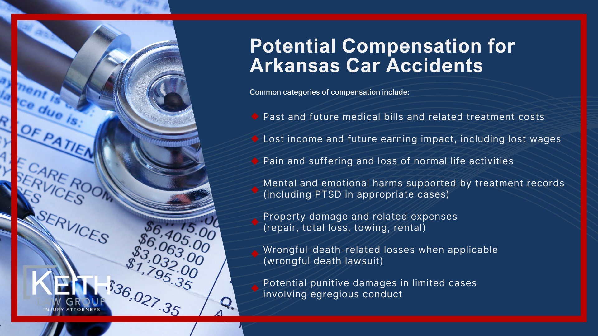 Arkansas Car Accident Damages; Potential Compensation for Arkansas Car Accidents