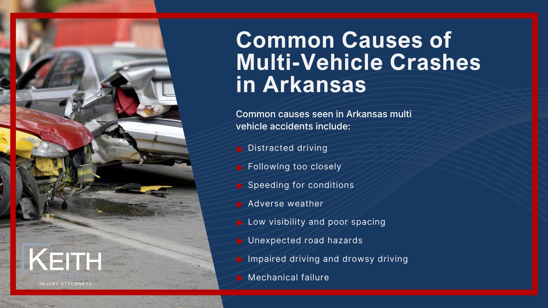 How Multi-Vehicle Crashes Happen in Arkansas; Common Causes of Multi-Vehicle Crashes in Arkansas