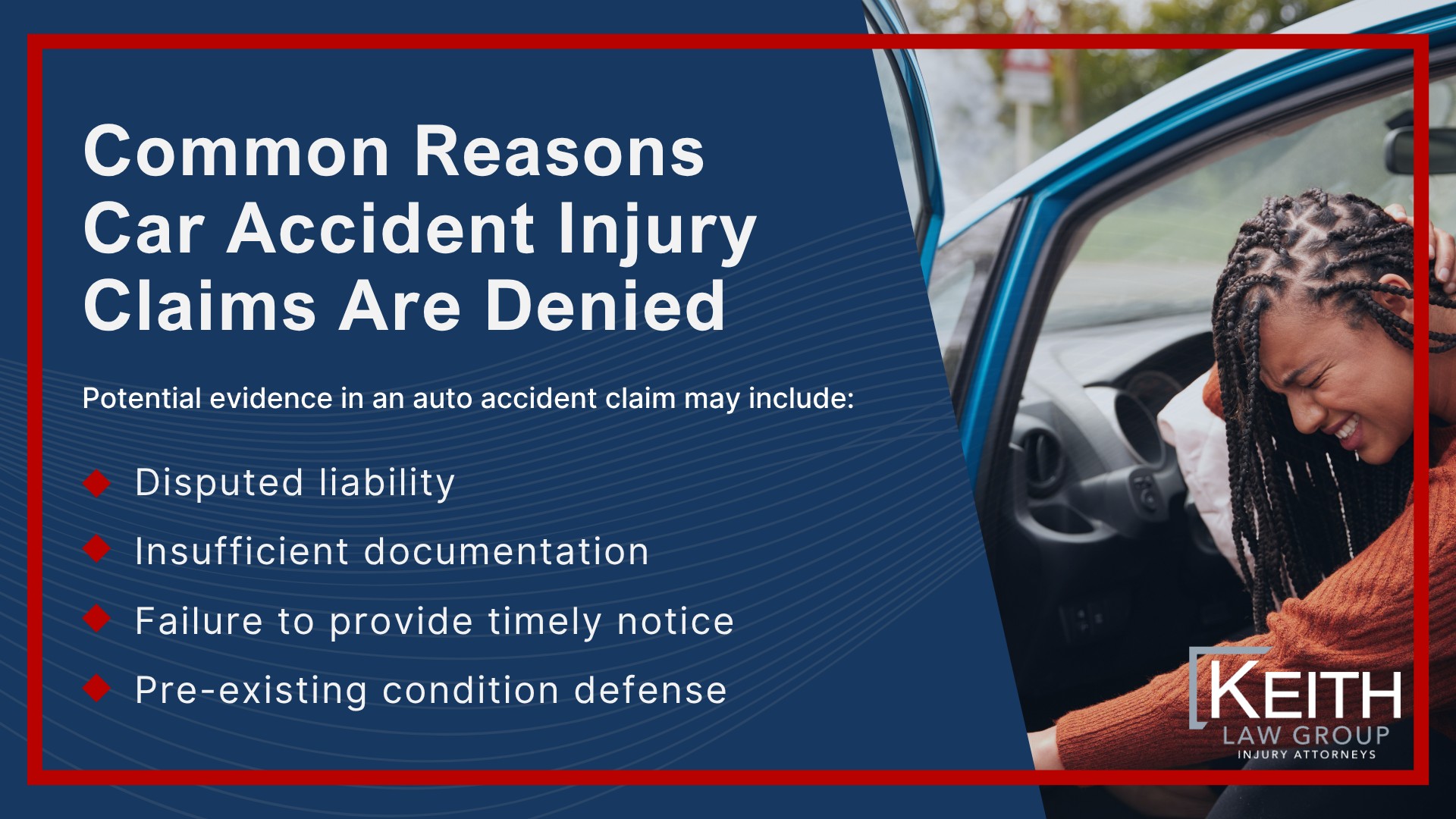 Parties Who Can File a Car Accident Injury Claim in Arkansas; What Damages Can Be Recovered in an Arkansas Car Accident Injury Claim; What a Car Accident Injury Claim Involves in Arkansas; Step-by-Step Process for Filing a Car Accident Injury Claim in Arkansas; Denial of Car Accident Injury Claims; Common Reasons Car Accident Injury Claims Are Denied