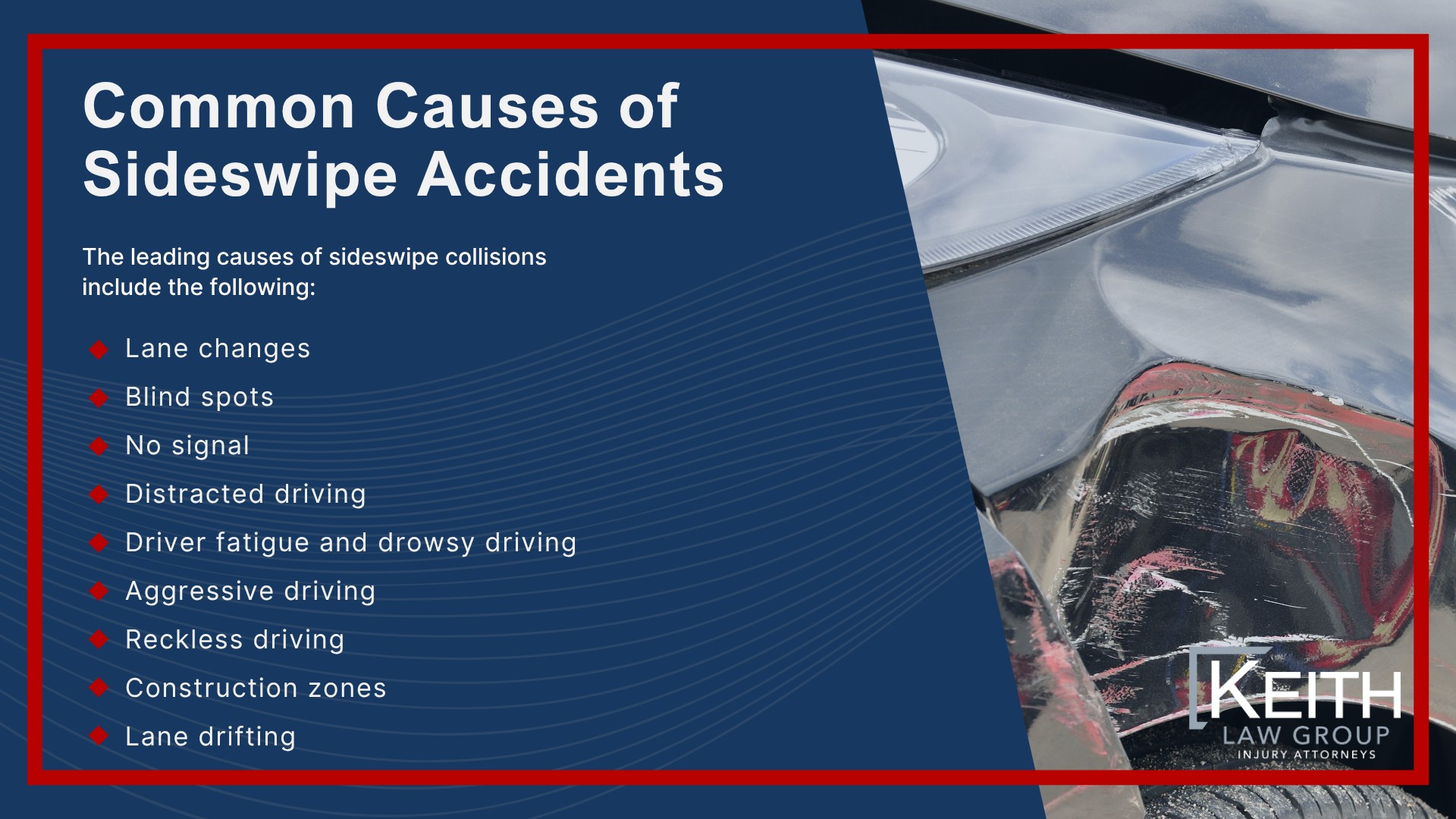 What Is a Sideswipe Accident; Common Causes of Sideswipe Accidents